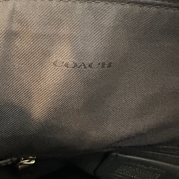 Coach Polished Pebble Leather Taylor Metallic Bronze Tote - Picture 10 of 11